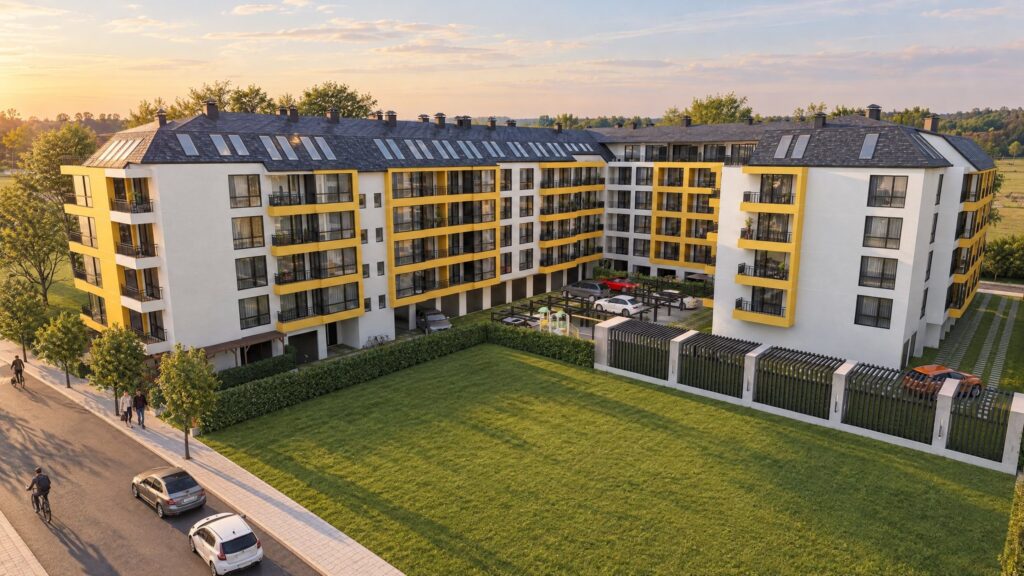Комплекс Helena Park, Студентски град – визуализация, златен час