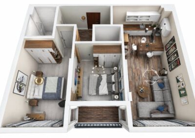 Комплекс Хелена Парк – 3D план на апартамент
