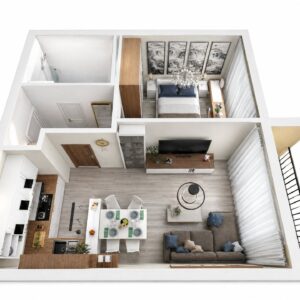 Комплекс Хелена Парк – 3D план на апартамент