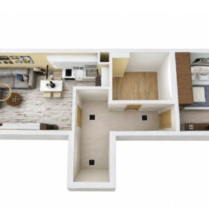 Комплекс Хелена Парк – 3D план на апартамент