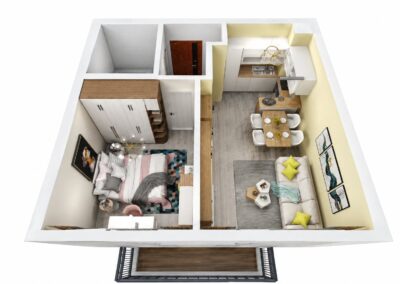 Комплекс Хелена Парк – 3D план на апартамент