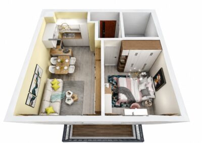 Комплекс Хелена Парк – 3D план на апартамент